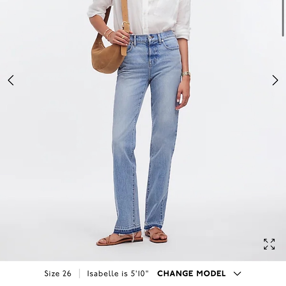 Madewell 90s straight mid rise jean in barbosa wash
